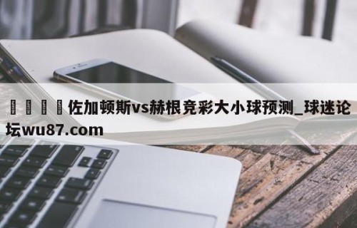 🍢佐加顿斯vs赫根竞彩大小球预测_球迷论坛wu87.com